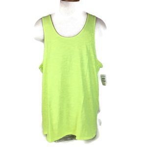 The Rail Men Tank T-Shirt Size XXL Neon Yellow